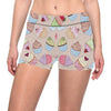 Cupcake Pattern Print Design CP06 Yoga Shorts