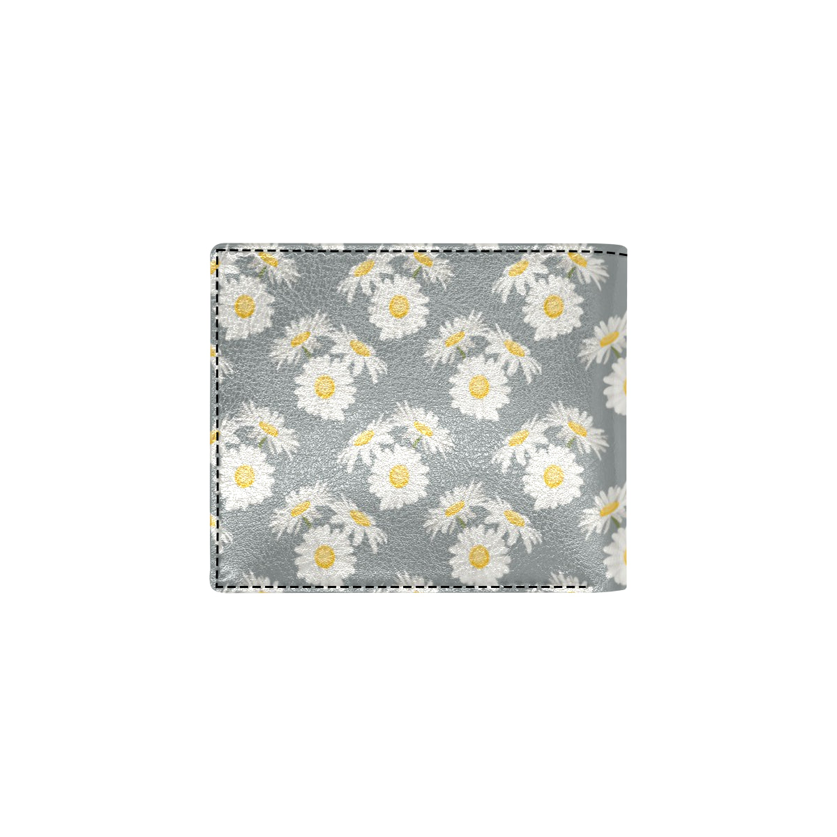 Daisy Pattern Print Design DS09 Men's ID Card Wallet
