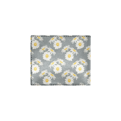 Daisy Pattern Print Design DS09 Men's ID Card Wallet