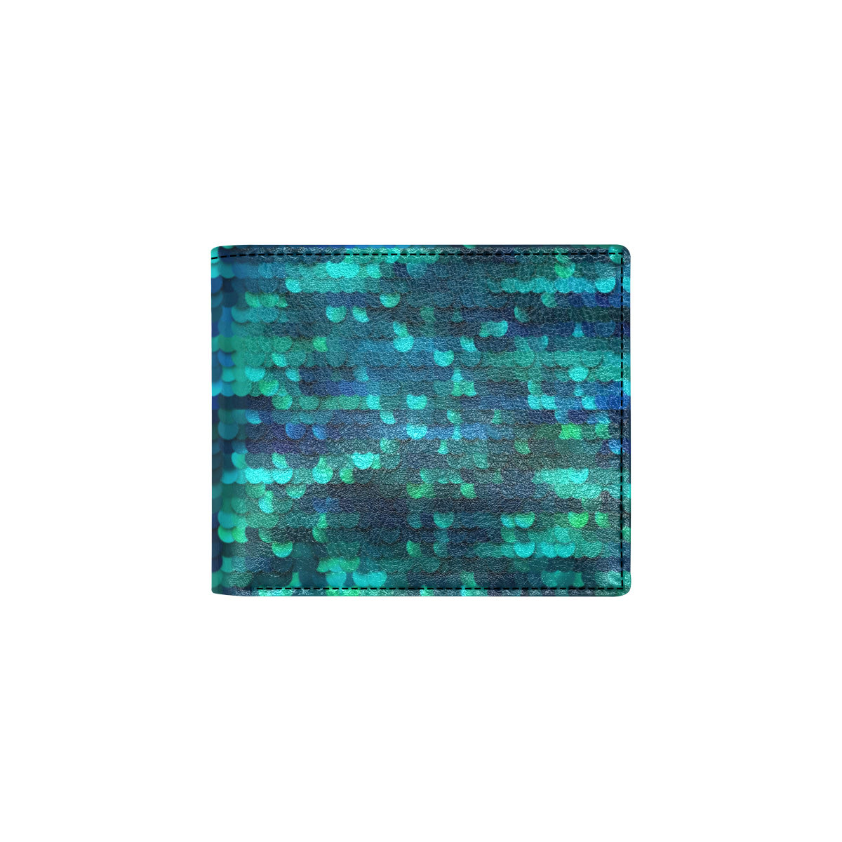 Mermaid Scales Pattern Print Design 06 Men's ID Card Wallet