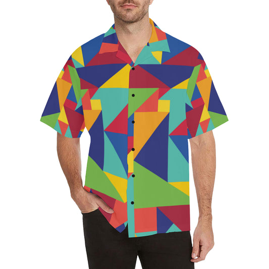 Mosaic Pattern Print Design 01 Men's Hawaiian Shirt