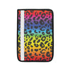 Rainbow Leopard Pattern Print Design A01 Car Seat Belt Cover