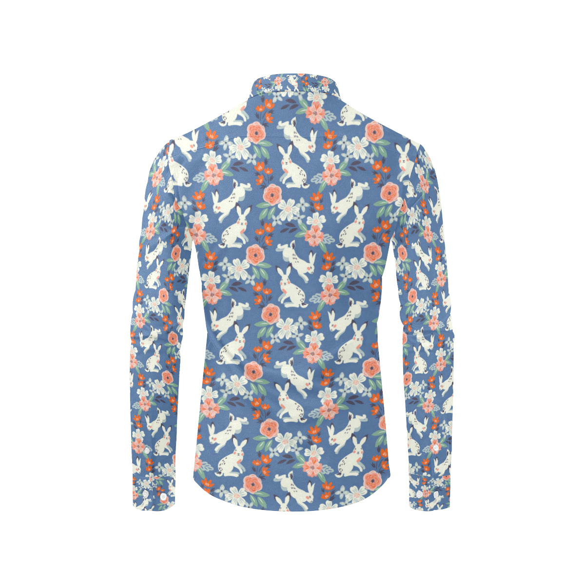 Bunny Pattern Print Design 07 Men's Long Sleeve Shirt