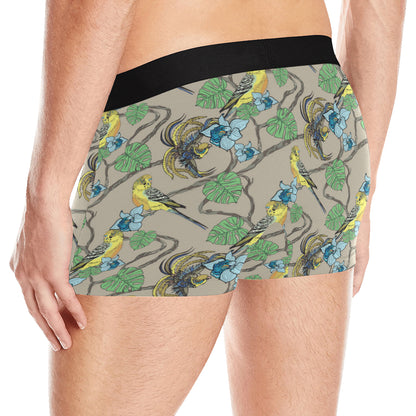 Parakeet Pattern Print Design A02 Men's Boxer Briefs