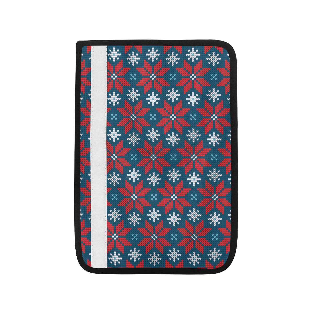 Poinsettia Pattern Print Design A02 Car Seat Belt Cover