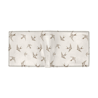 Swallow Bird Pattern Print Design 01 Men's ID Card Wallet