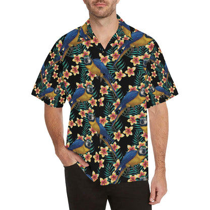 Macaw Pattern Print Design 01 Men's Hawaiian Shirt