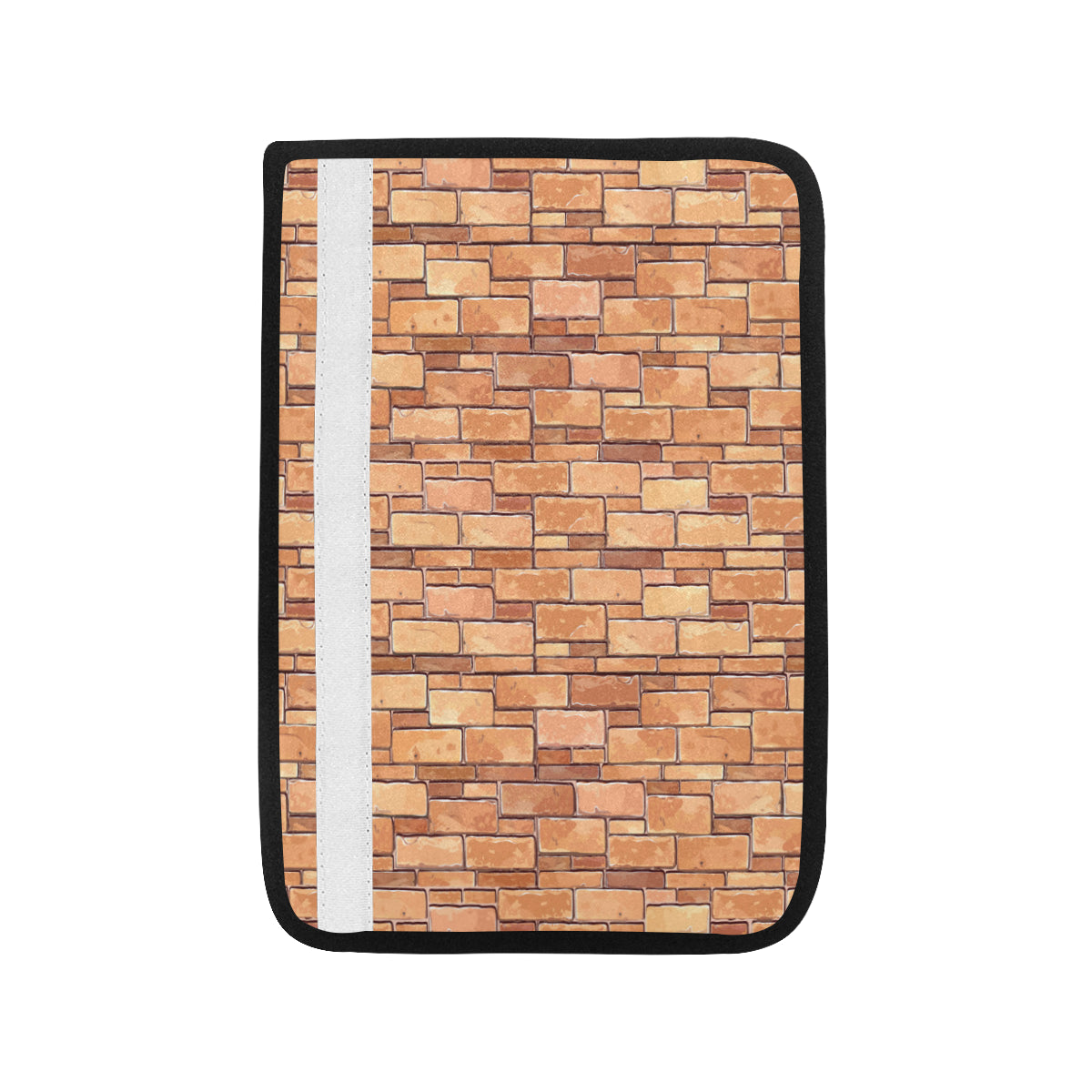 Brick Pattern Print Design 01 Car Seat Belt Cover