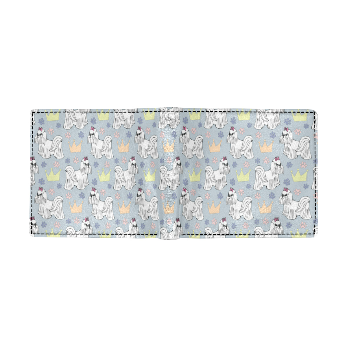 Maltese Pattern Print Design 04 Men's ID Card Wallet