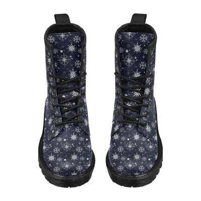 Nautical Sky Design Themed Print Women's Boots