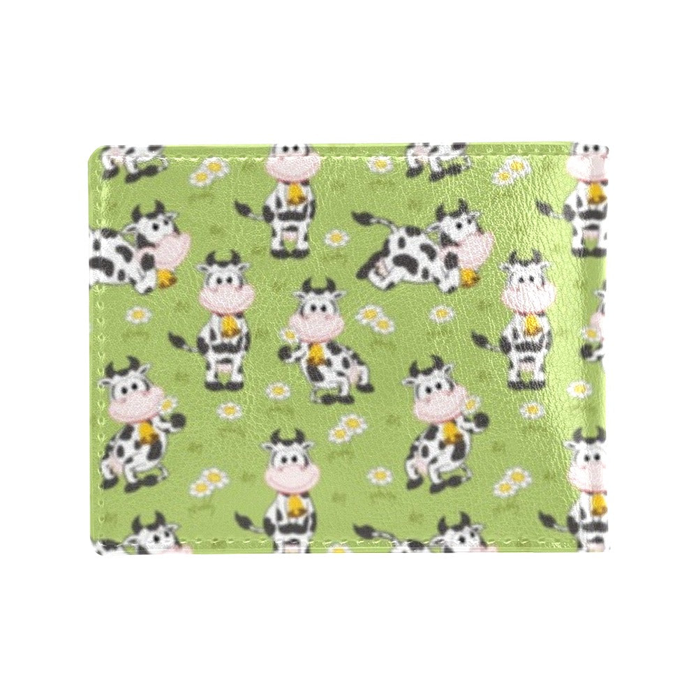 Cattle Print Design LKS401 Men's ID Card Wallet