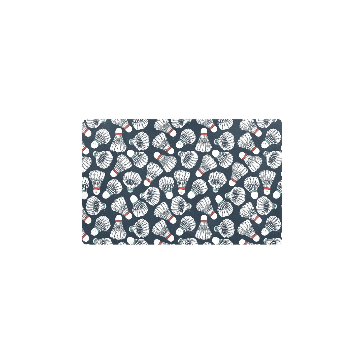 Badminton Ball Pattern Print Design 01 Kitchen Mat