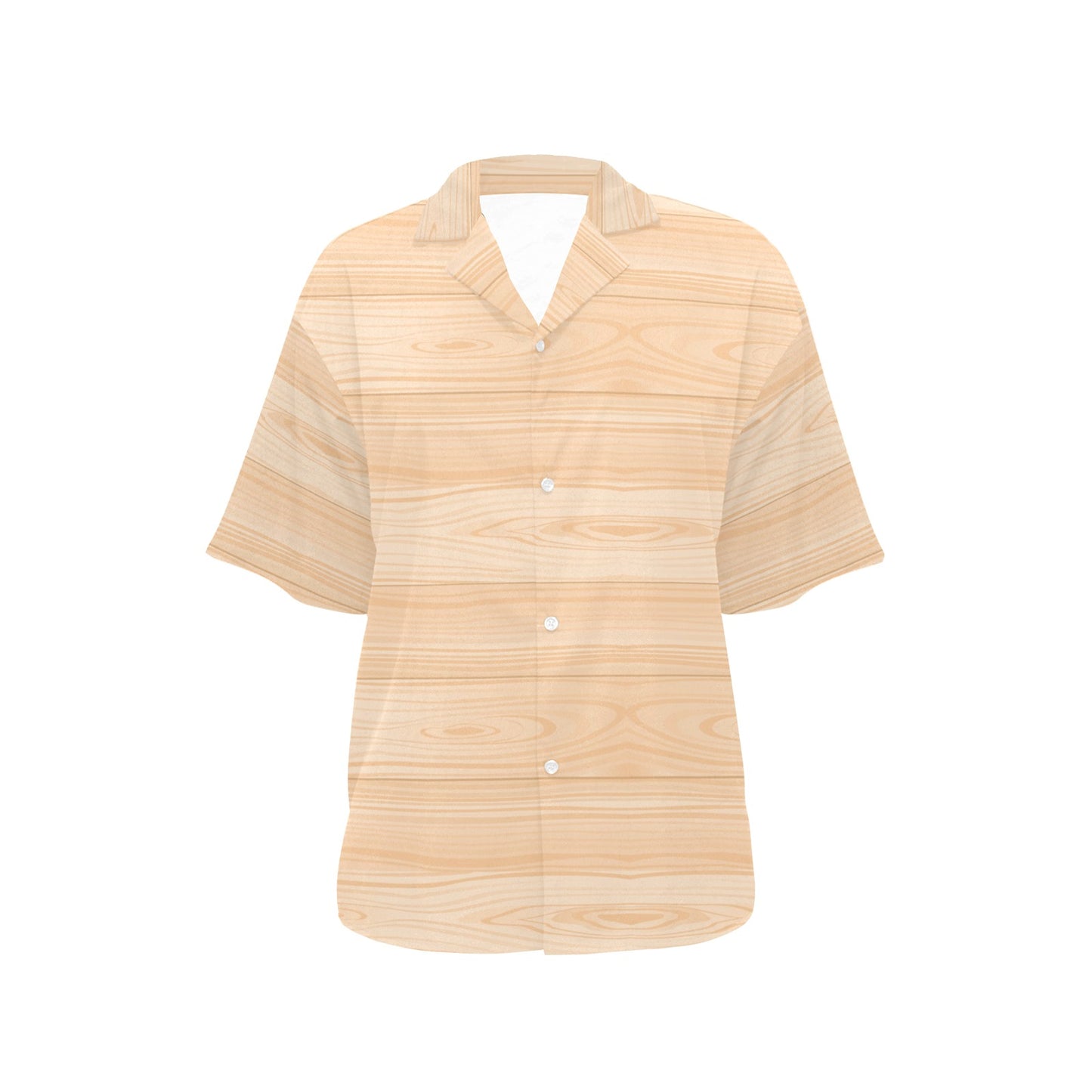 Wood Texture Print Design LKS302 Women's Hawaiian Shirt