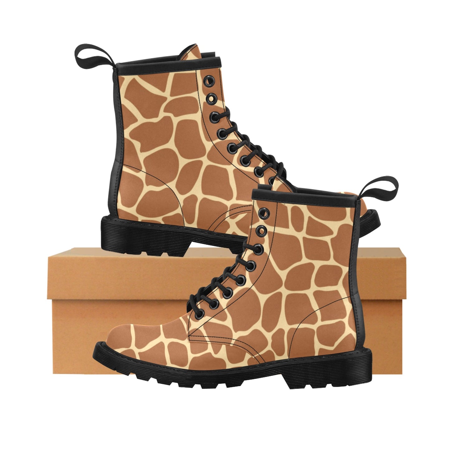 Giraffe Texture Print Women's Boots