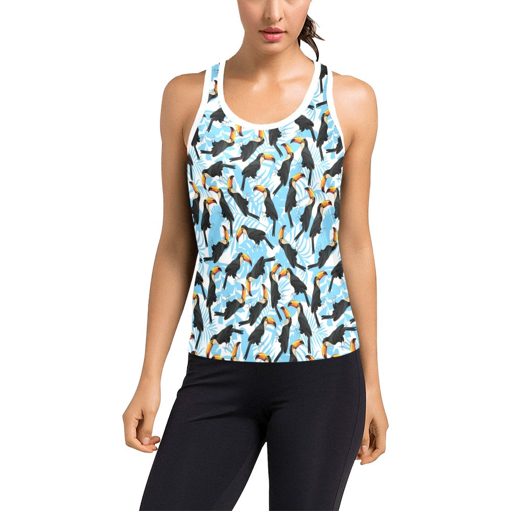 Toucan Print Design LKS303 Women's Racerback Tank Top