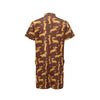 Dachshund Happy Print Pattern Men's Romper