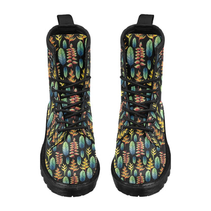 Heliconia Pattern Print Design HL03 Women's Boots