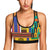 Kente Pattern Print Design 03 Sports Bra