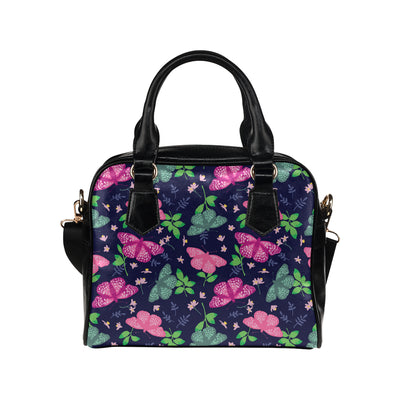 Monarch Butterfly Pattern Print Design 03 Shoulder Handbag