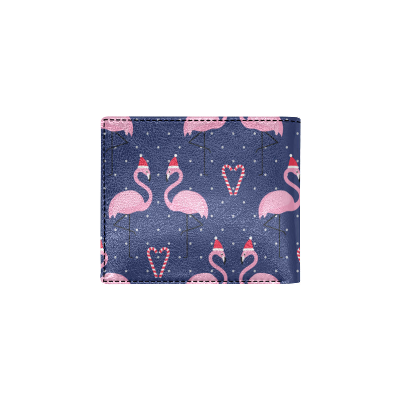 Flamingo Christmas Men's ID Card Wallet