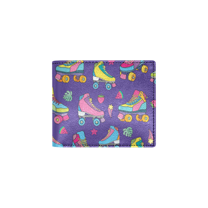 Roller skate Colorful Pattern Print Design A05 Men's ID Card Wallet