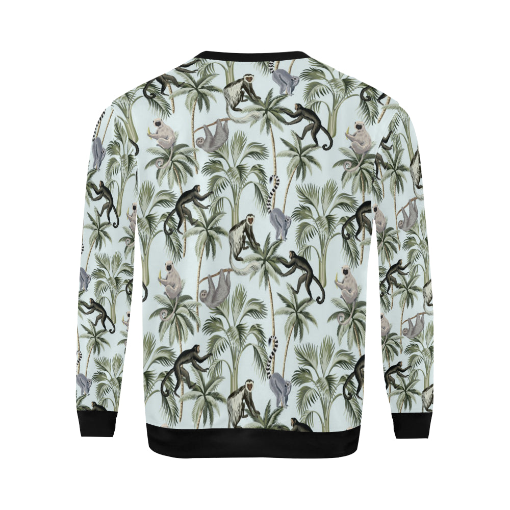 Rainforest Pattern Print Design RF04 Men Long Sleeve Sweatshirt