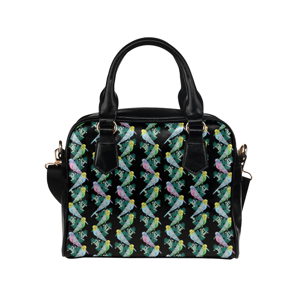 Budgerigar Pattern Print Design 03 Shoulder Handbag