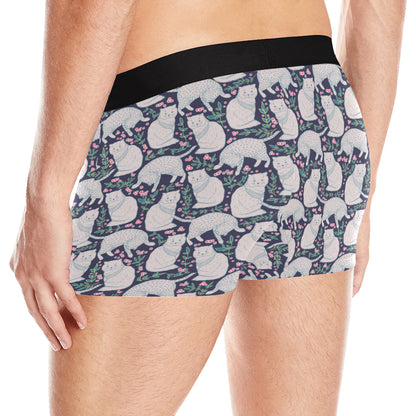 Cat Pattern Print Design 06 Men's Boxer Briefs
