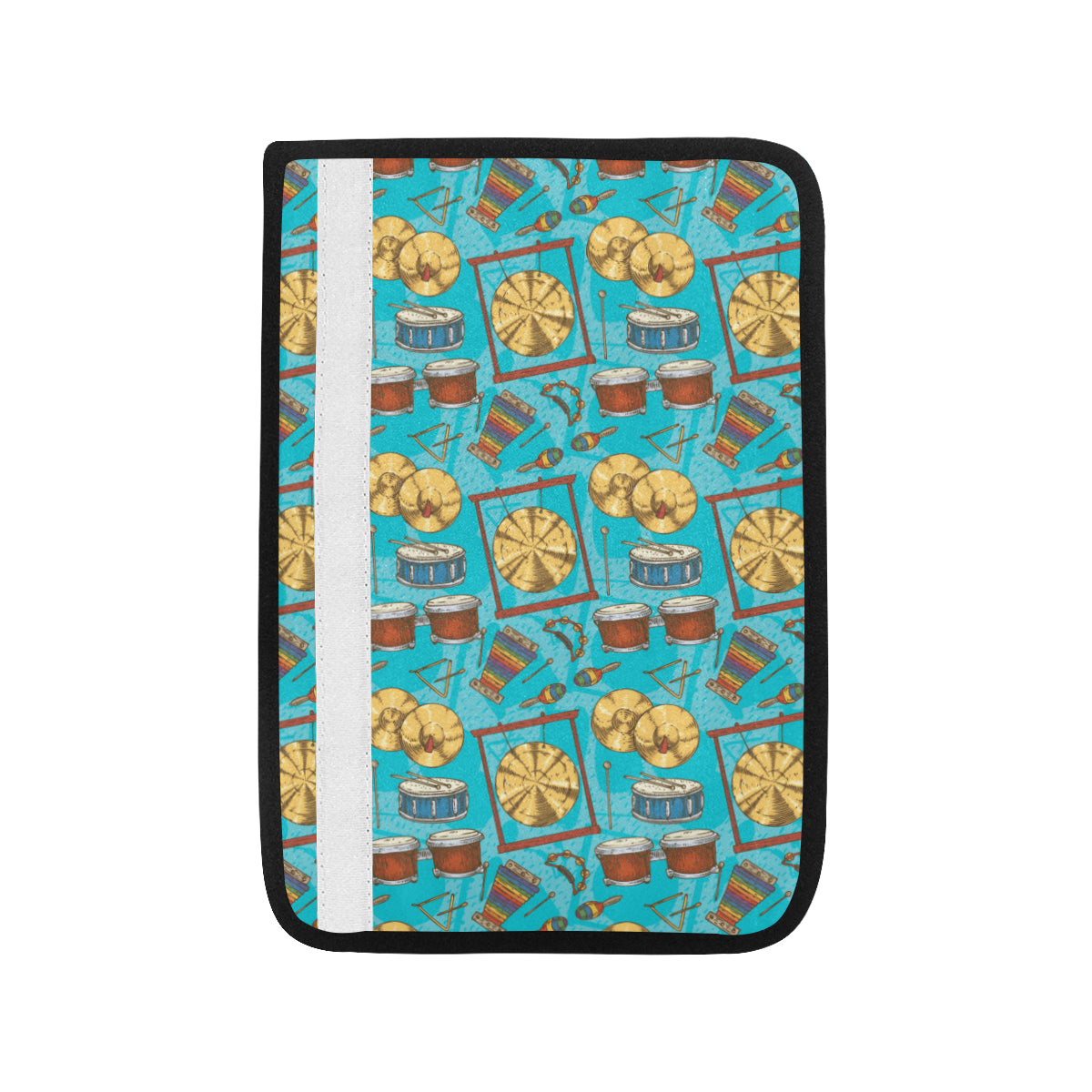 Percussion Pattern Print Design 03 Car Seat Belt Cover