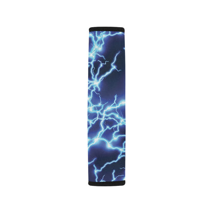 Lightning Thunder Pattern Print Design 04 Car Seat Belt Cover