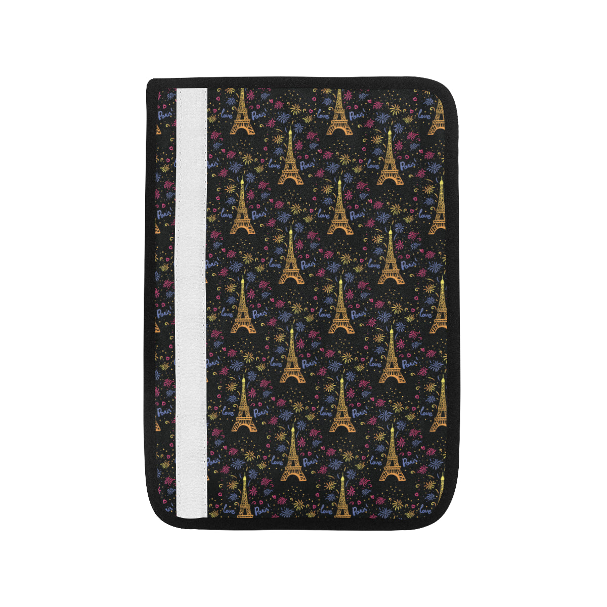 Eiffel Tower Love Paris Print Car Seat Belt Cover