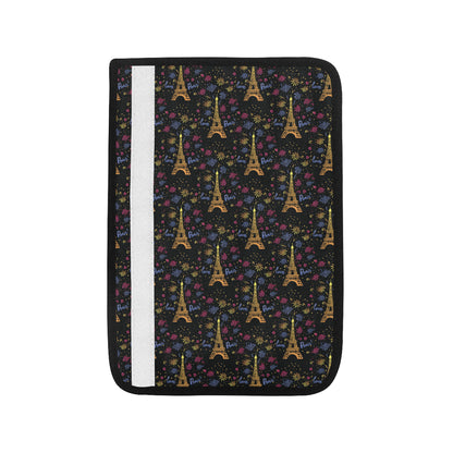 Eiffel Tower Love Paris Print Car Seat Belt Cover