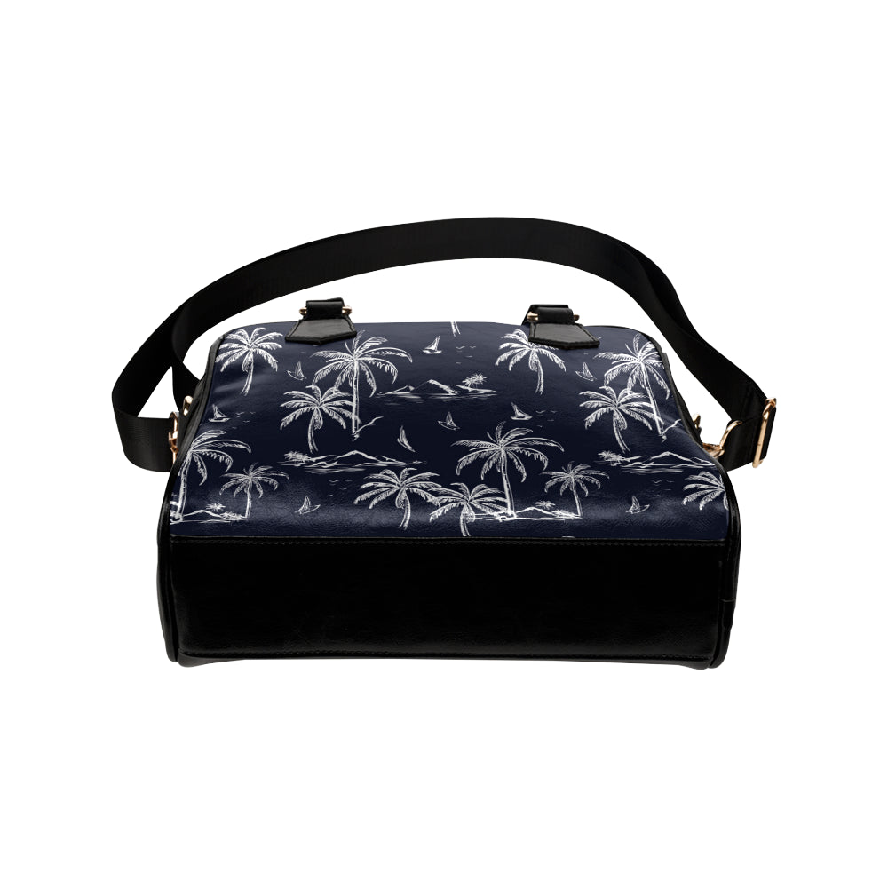 Pacific island Pattern Print Design A02 Shoulder Handbag