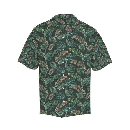 Banana Leaf Pattern Print Design 05 Men's Hawaiian Shirt