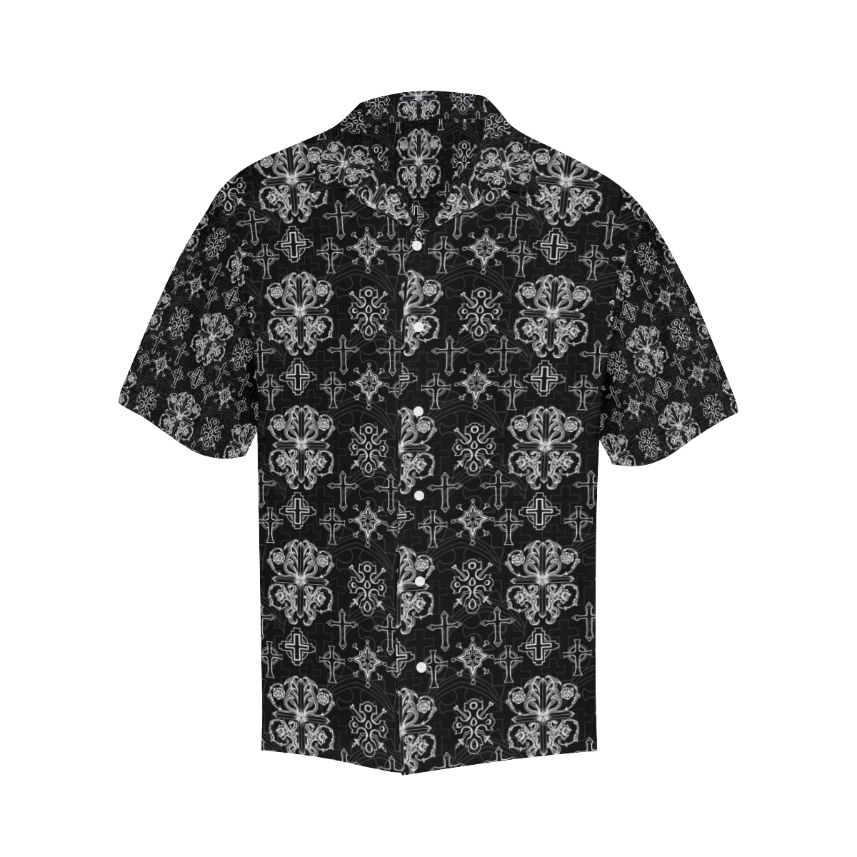 Cross Pattern Print Design 04 Men's Hawaiian Shirt