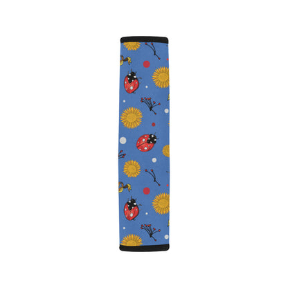 Ladybug Pattern Print Design 05 Car Seat Belt Cover
