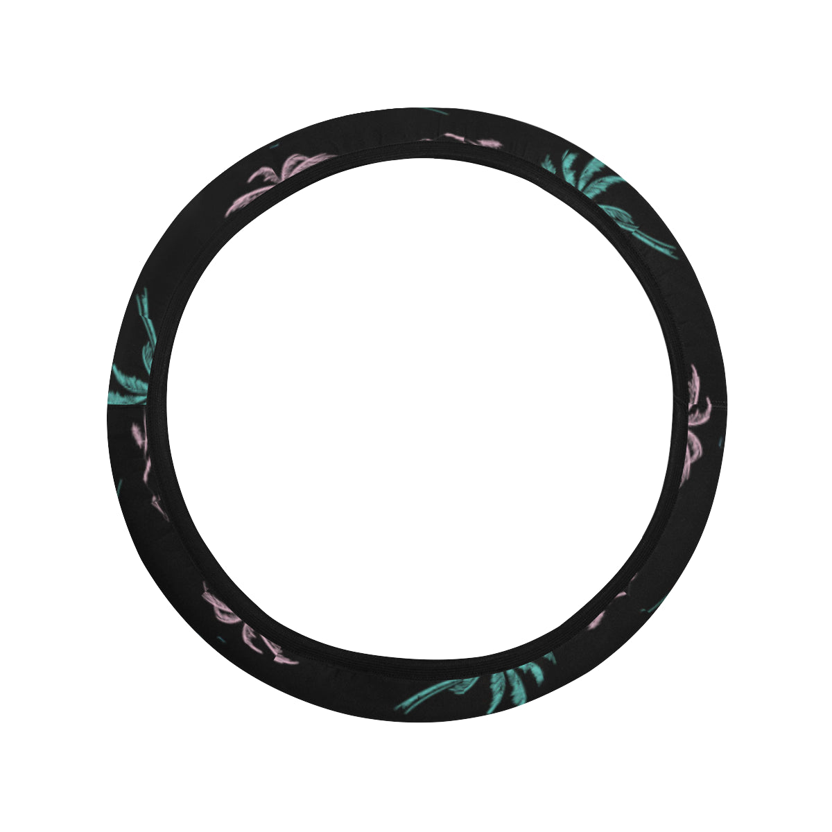 Aloha Hawaii Pattern Print Design 03 Steering Wheel Cover with Elastic Edge