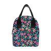 Pink Hibiscus Hawaiian Flower Insulated Lunch Bag