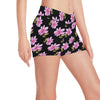 Magnolia Pattern Print Design MAG06 Yoga Shorts