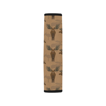 Moose Pattern Print Design 03 Car Seat Belt Cover