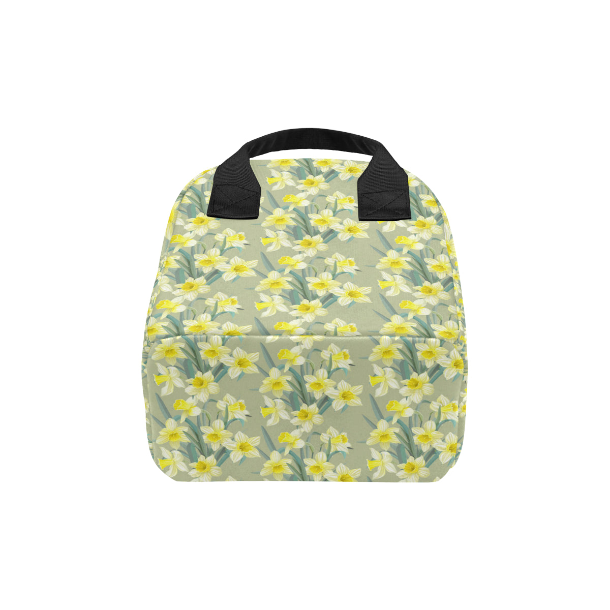 Daffodils Pattern Print Design DF01 Insulated Lunch Bag