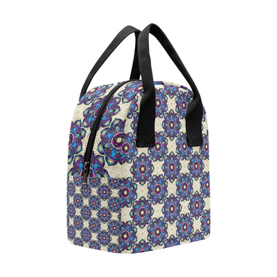 lotus Boho Pattern Print Design LO08 Insulated Lunch Bag