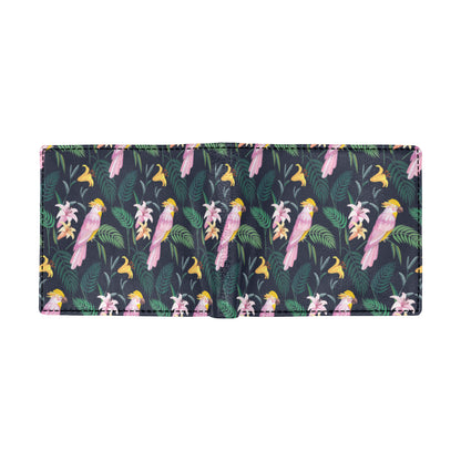 Cockatoo Pattern Print Design 03 Men's ID Card Wallet