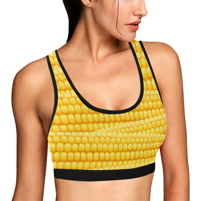 Agricultural Corn cob Pattern Sports Bra