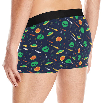 Alien UFO Pattern Print Design 05 Men's Boxer Briefs