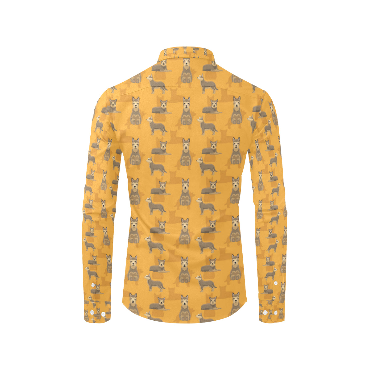 Berger Picard Pattern Print Design 01 Men's Long Sleeve Shirt