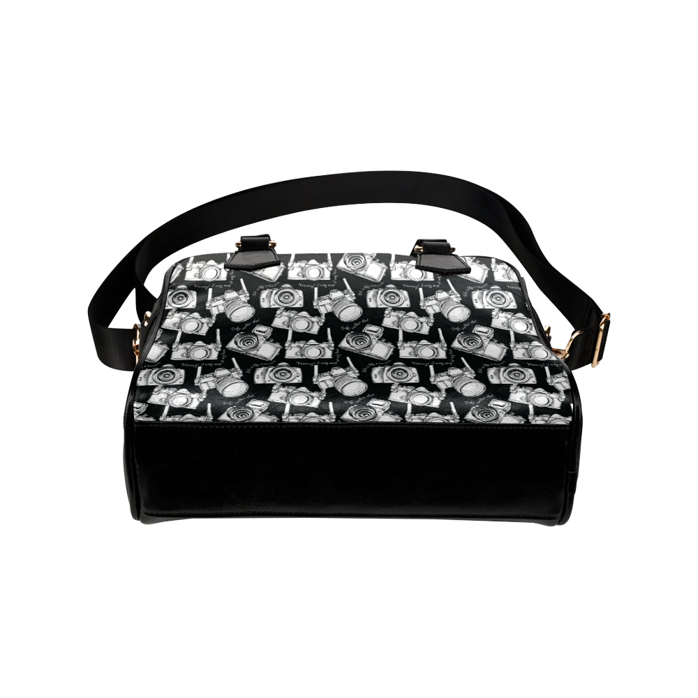 Camera Pattern Print Design 01 Shoulder Handbag