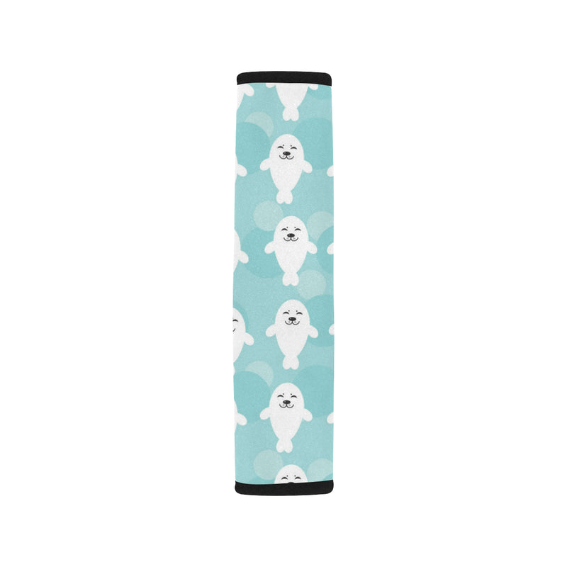 Sea Lion Baby Pattern Print Design 01 Car Seat Belt Cover