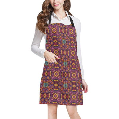 Bohemian Pattern Print Design 10 Apron with Pocket