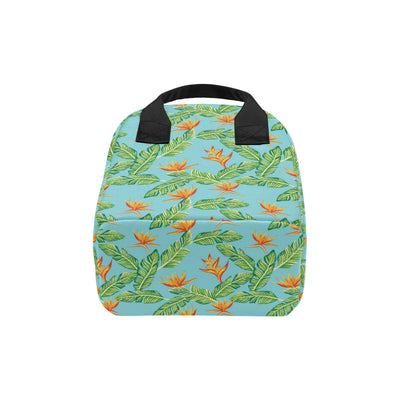 Bird Of Paradise Pattern Print Design BOP04 Insulated Lunch Bag